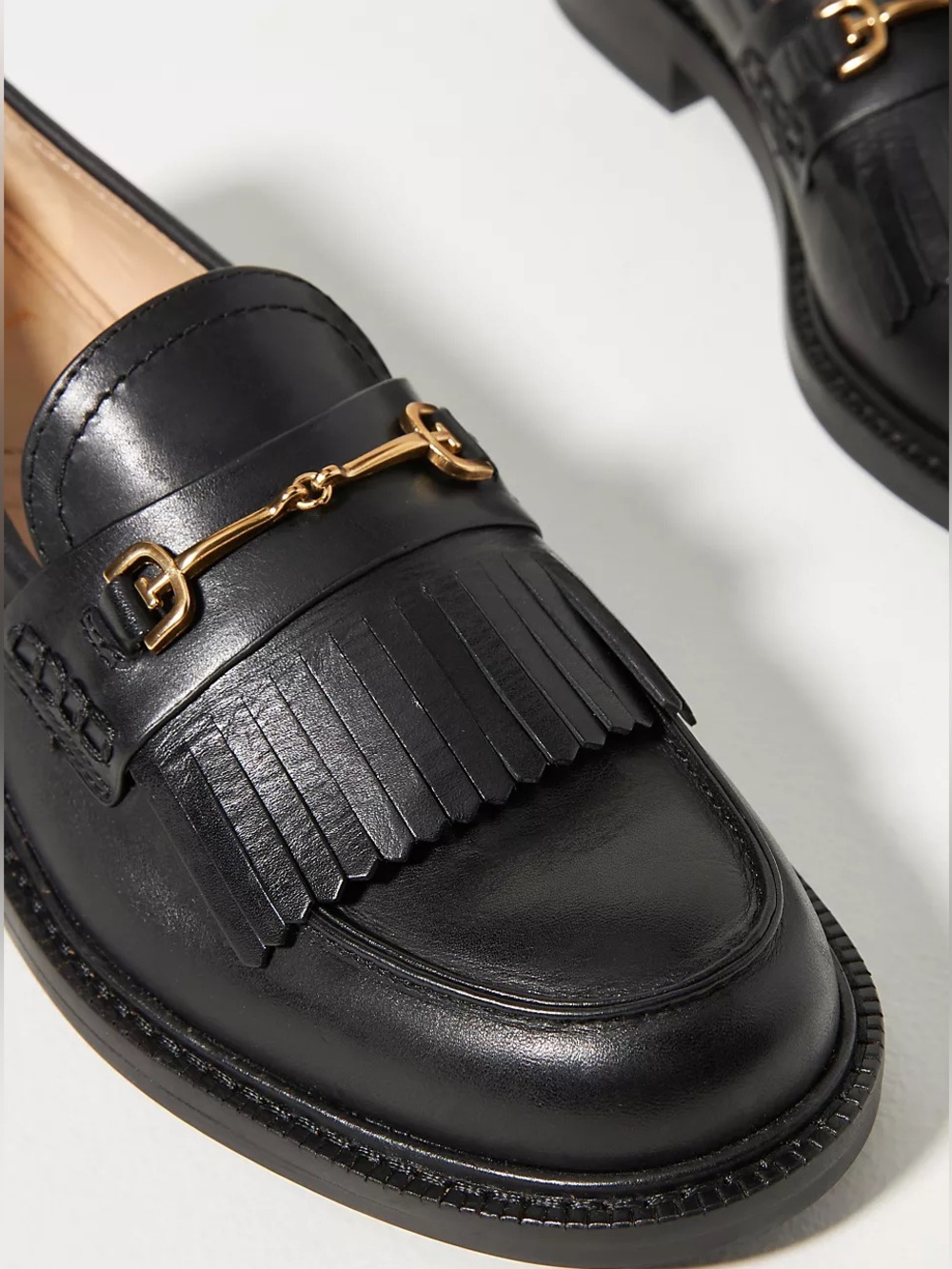 Sam Edelman Cammi Black Leather Loafers Size 8.5 - Picture 2 of 9